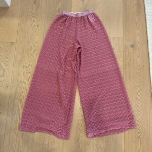 Missoni pink knit pants size 40